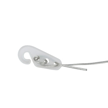 SHAGUN Clothesline Rope, 10 Metres, Heavy-Duty Iron with Nylon Coating, Hooks Included