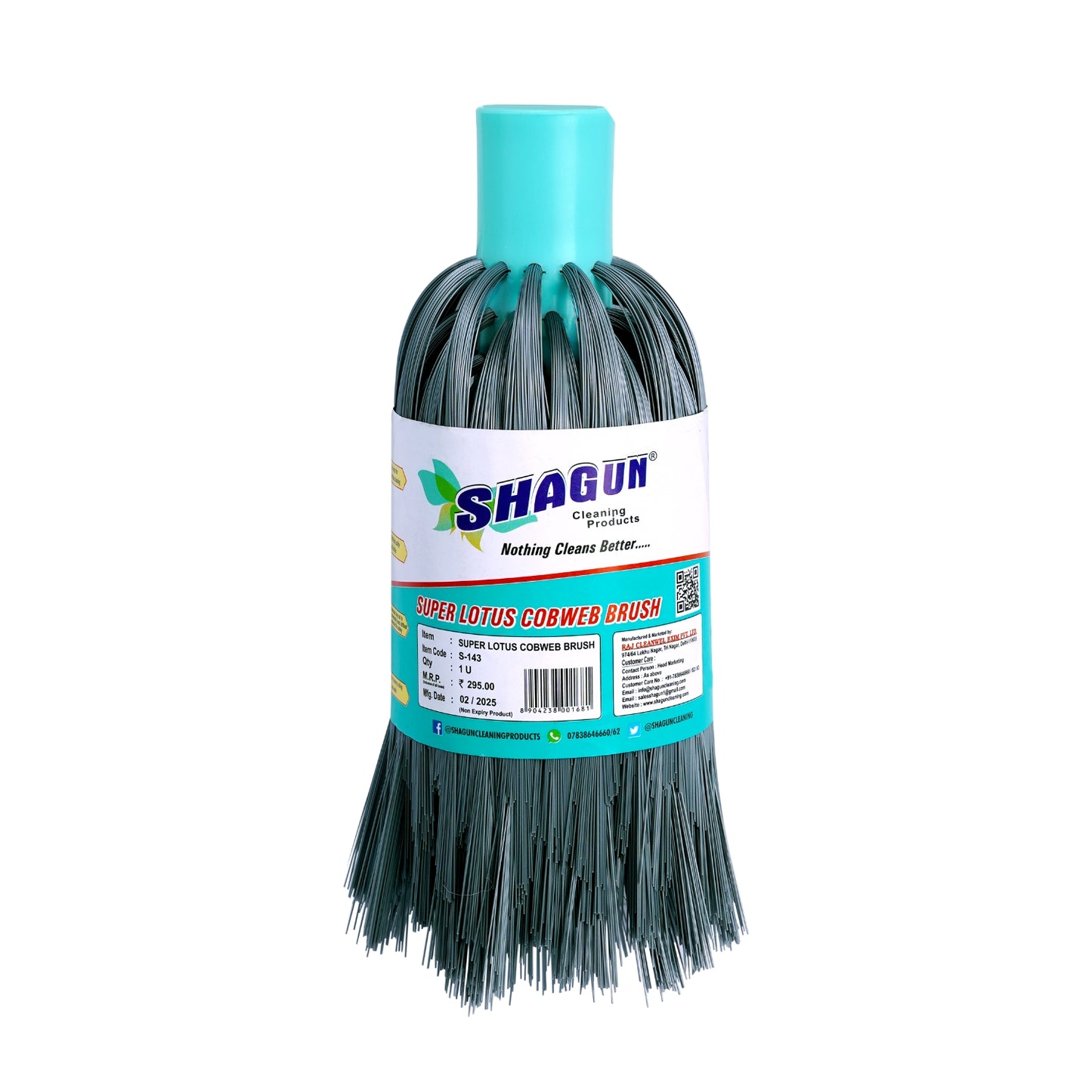 Shagun Adjustable Long Handle Cleaning Brush with Locking Clip – Heavy Duty Multipurpose Use