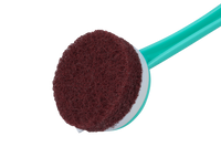 SHAGUN Long Handle Scrub Pad | Multipurpose Cleaning Brush with Nylon Scrubber | Bathroom, Kitchen & Floor Cleaner Pack Of 02