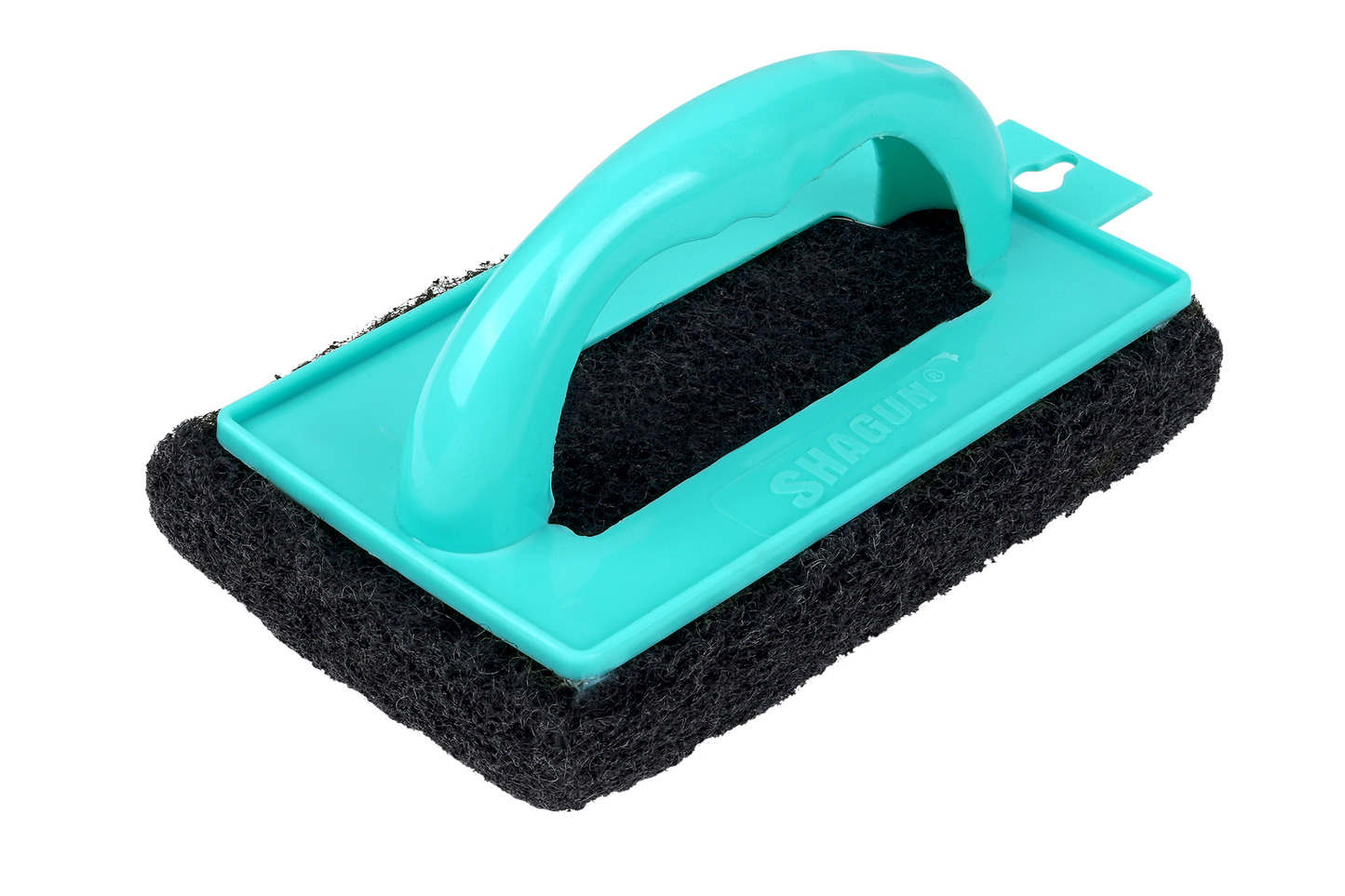 SHAGUN Heavy-Duty Handheld Scrubber for Kitchen, Bathroom, Tile, Sink & Floor Cleaning – Ergonomic Handle & Durable Scouring Pad Pack Of 02