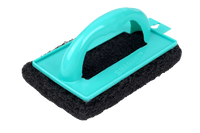SHAGUN Heavy-Duty Handheld Scrubber for Kitchen, Bathroom, Tile, Sink & Floor Cleaning – Ergonomic Handle & Durable Scouring Pad Pack Of 02