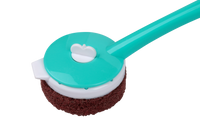 SHAGUN Long Handle Scrub Pad | Multipurpose Cleaning Brush with Nylon Scrubber | Bathroom, Kitchen & Floor Cleaner Pack Of 02