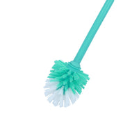 SHAGUN Toilet Brush with Stand, Turquoise, Durable Bathroom Cleaning Brush