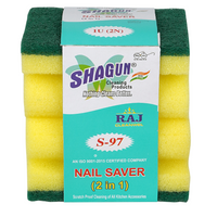 Shagun Nail Saver Scrub Sponge (2 in 1) – Heavy Duty Multi-Purpose Cleaning Pad (2 Pc)