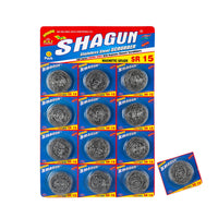 Shagun Stainless Steel Scrubber – Magnetic Grade SR 15 (12 Pack)