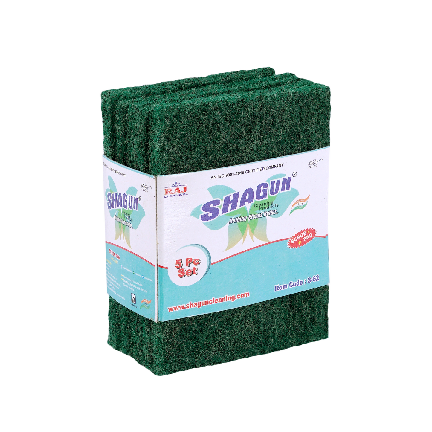 Shagun Scrub Pad 10 Pc Set – Premium Scrub and Pad Combo for Kitchen Cleaning, Non-Scratch, Long-Lasting Performance, Made in India, ISO 9001:2015 Certified, Item Code S-62