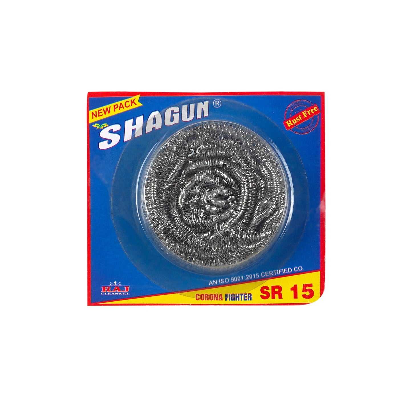 Shagun Stainless Steel Scrubber – Magnetic Grade SR 15 (12 Pack)