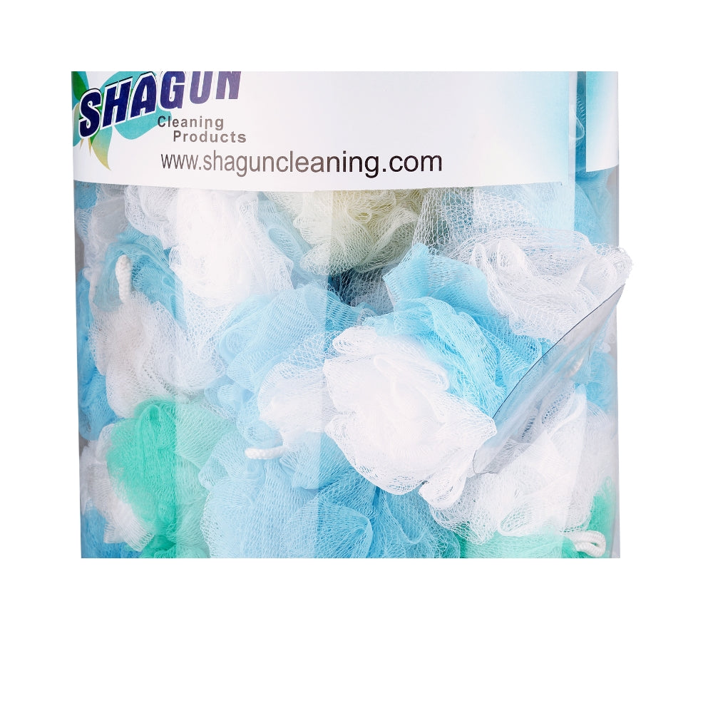 Shagun Cleaning Product Bath Loofah with Body Wash Dispenser – Soft Mesh Shower Scrubber