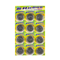 Shagun Boss Stainless Steel Scrubber – 25g (12 Pack) | Heavy-Duty & Rust-Free