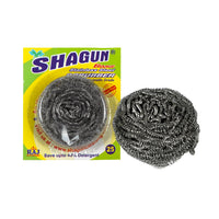 Shagun Boss Stainless Steel Scrubber – 25g (12 Pack) | Heavy-Duty & Rust-Free