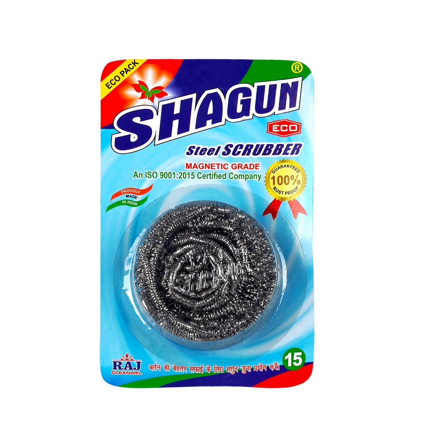 Shagun ECO Steel Scrubber – Magnetic Grade | Rust-Free & Durable (Single Pack)