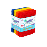 Shagun Color Scrub Pads - 8 Piece Set for Kitchen, Pots, Pans & Household Cleaning (S-8)