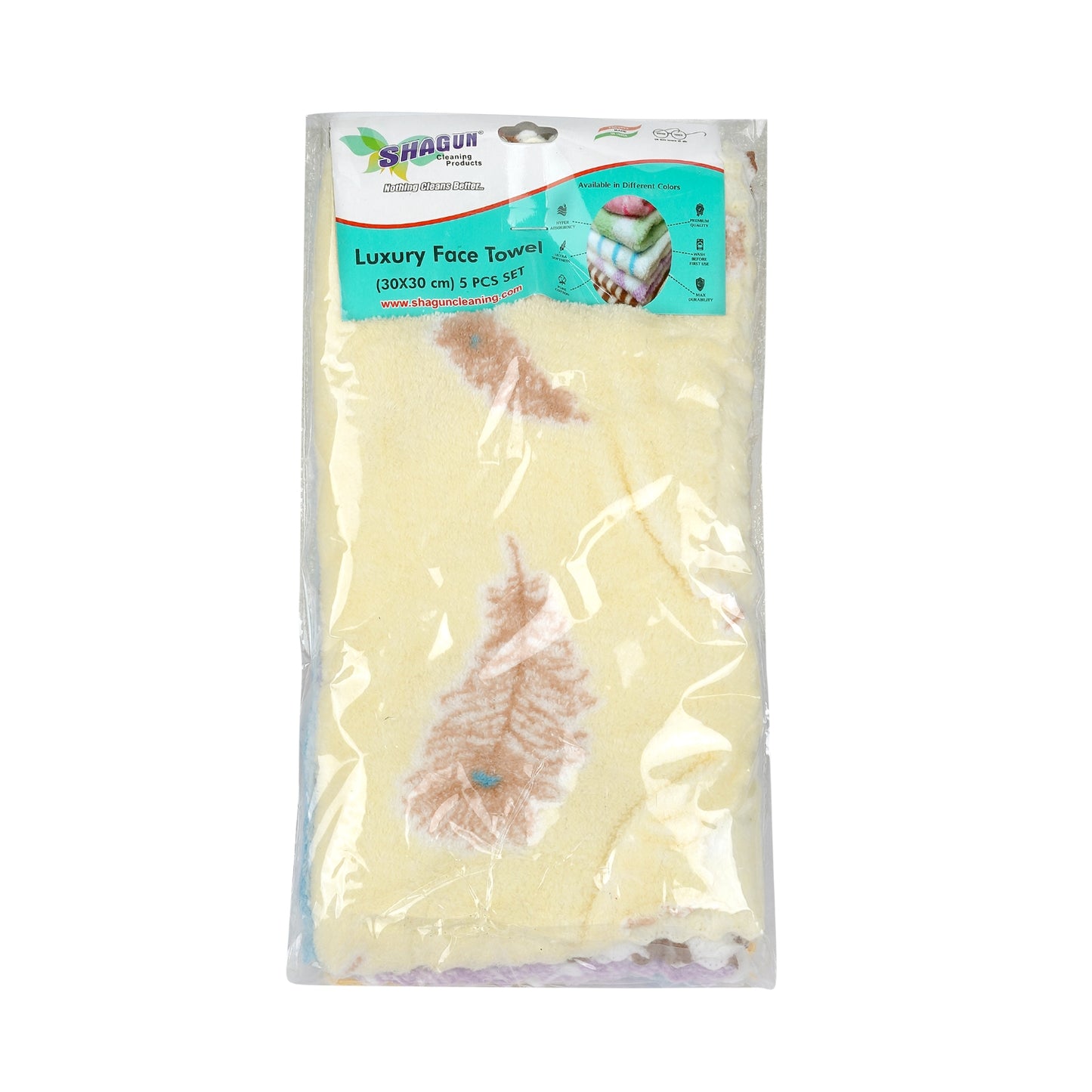 Shagun Microfiber  Face Cloth | Reusable & Ultra Soft Pack Of 05