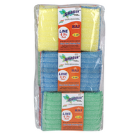 Shagun Cleaning Dish Cloth Scrub Pad (3 Pc Set) – Multi-Color Kitchen Cleaning Scrubber for Utensils, Plates & Pans
