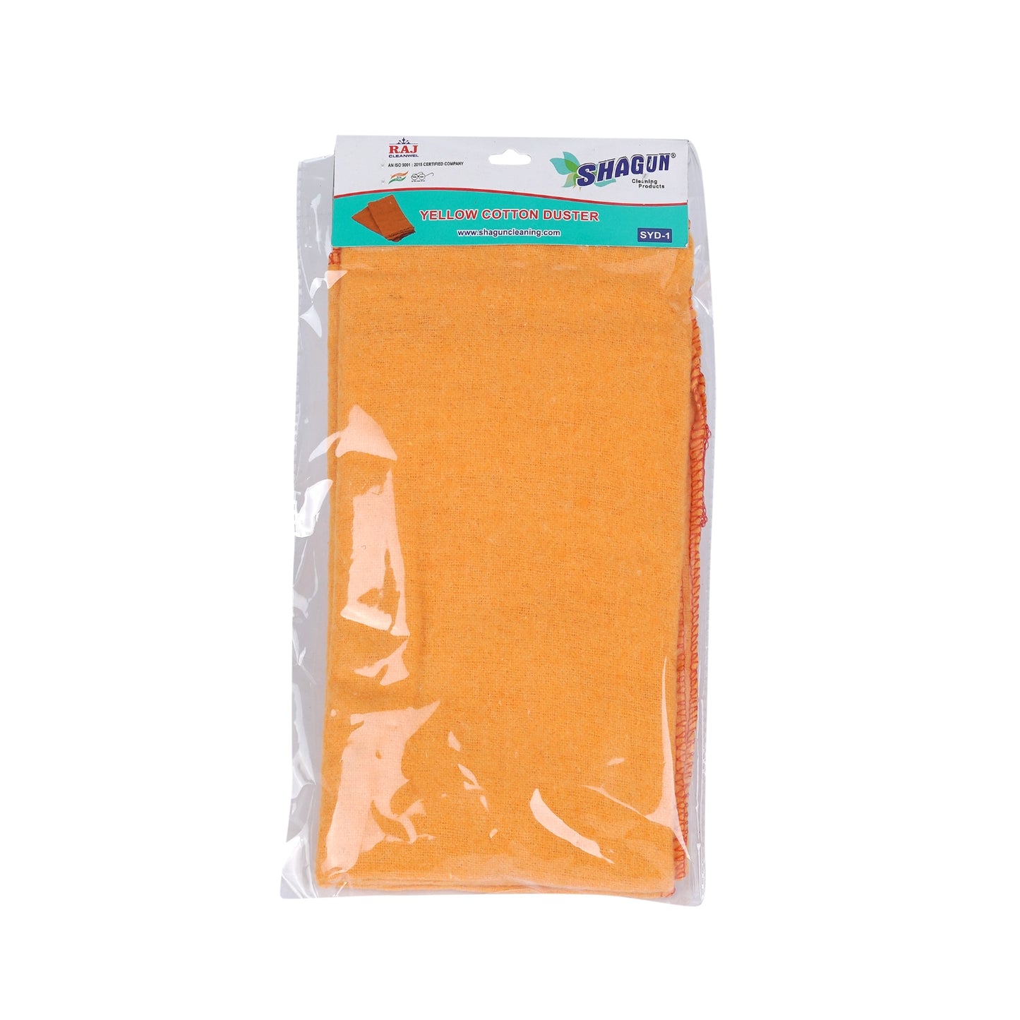 SHAGUN SYD-1 Cotton Dusting Cloth, Heavy-Duty, Multi-Purpose Cleaning, Orange Pack Of 4