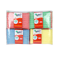 Shagun Dish Cloth Cleaning Pad – 3 Pc Multi-Color Kitchen Scrubber Set for Utensils, Non-Stick Cookware & Dishwashing