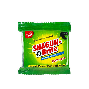 Shagun Cleaning Product Shagun-Brite 2-in-1 Scrub Sponge – Multi-Purpose Kitchen Cleaning Sponge Pack