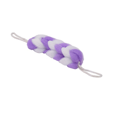 SHAGUN Bath Loofah Shower Scrubber, Turquoise and White, Exfoliating Body Sponge