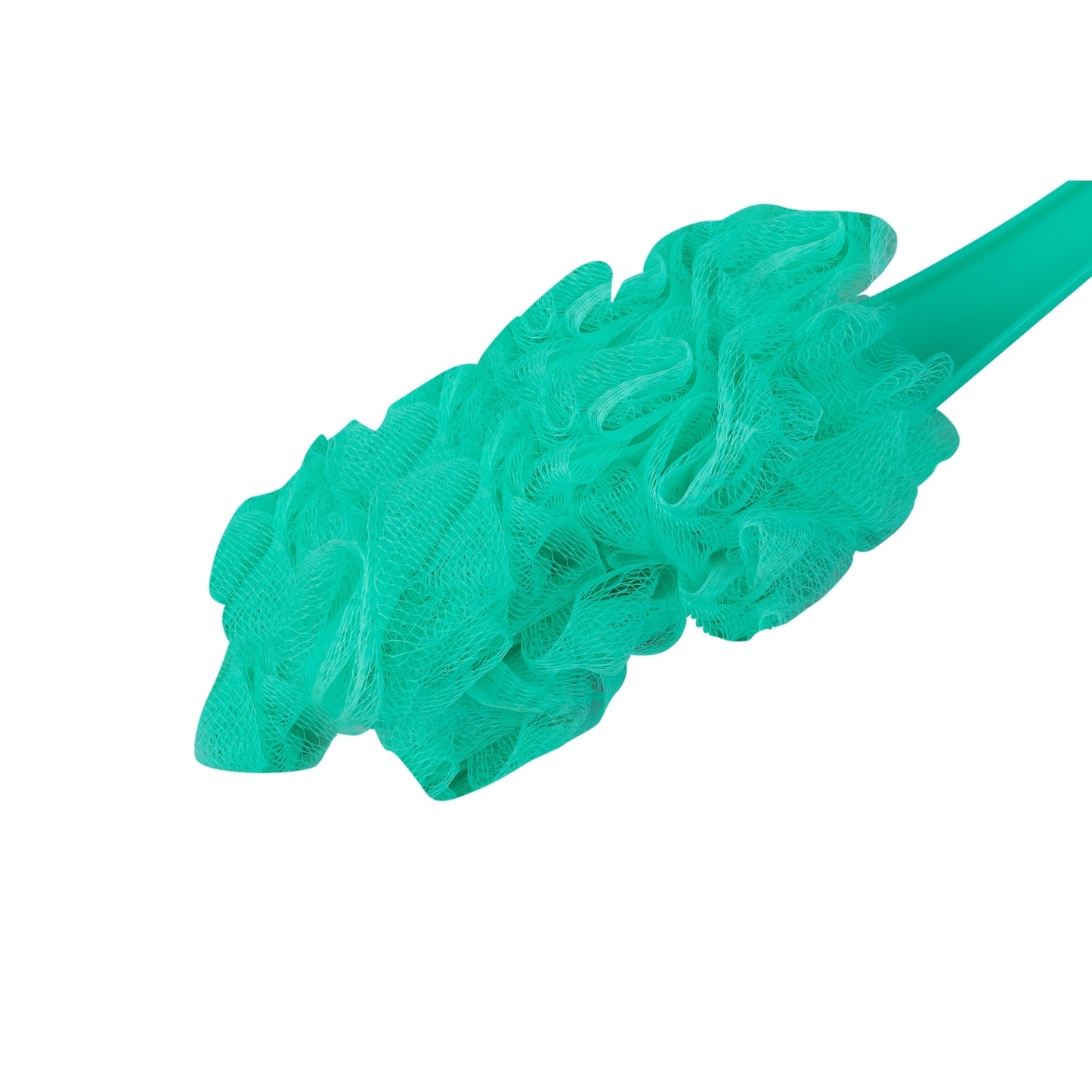 SHAGUN Premium Bath Loofah with Long Handle Soft Mesh Sponge Braided Shower Scrubber and Exfoliating Pouf for Deep Cleansing and Gentle Skin Care