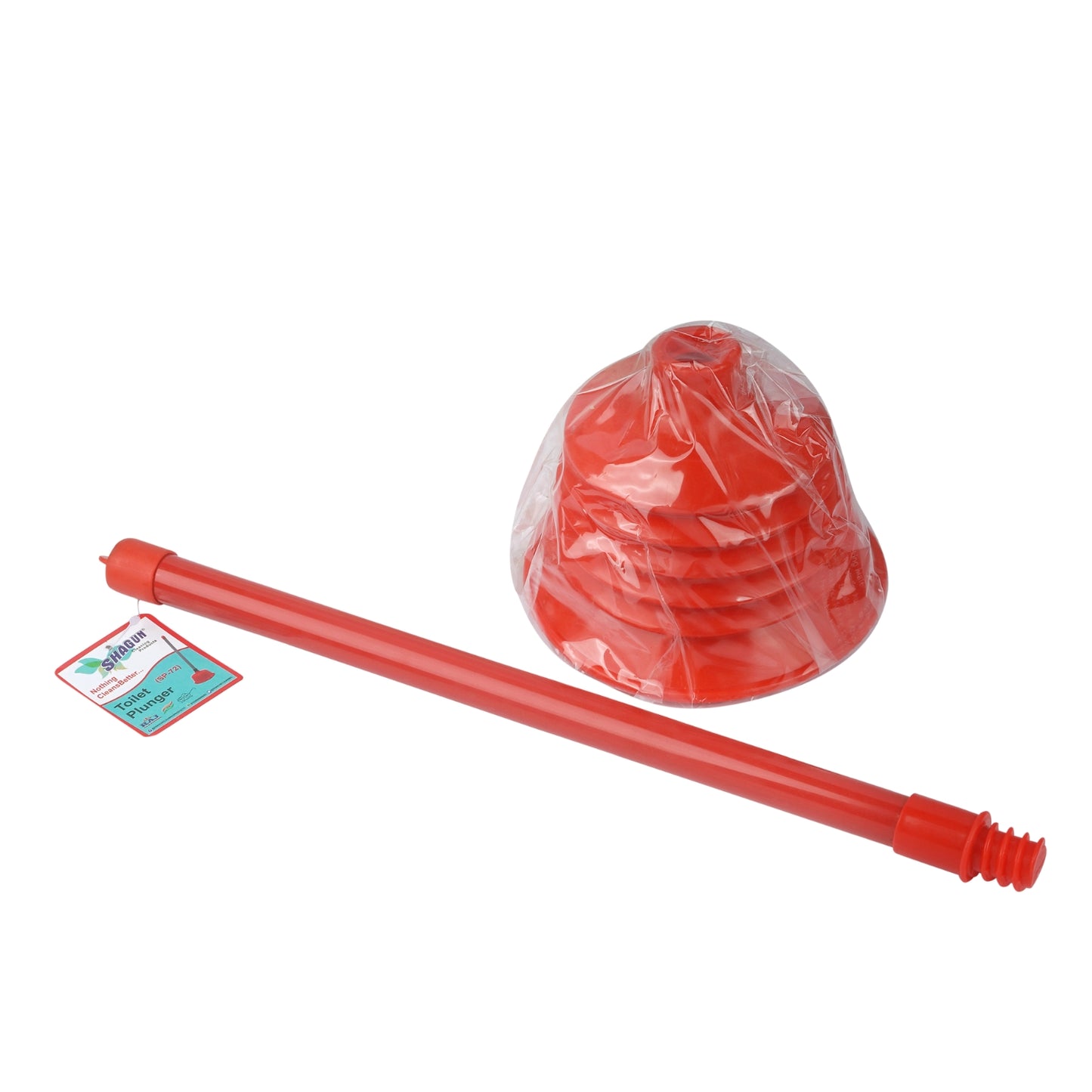 SHAGUN Heavy Duty Toilet Plunger Powerful Sink & Drain Cleaner for Bathroom Kitchen,Clogged Pipes, and Blocked Drains