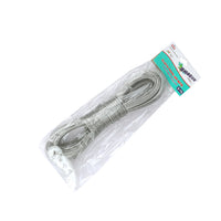 SHAGUN Clothesline Rope, 10 Metres, Heavy-Duty Iron with Nylon Coating, Hooks Included