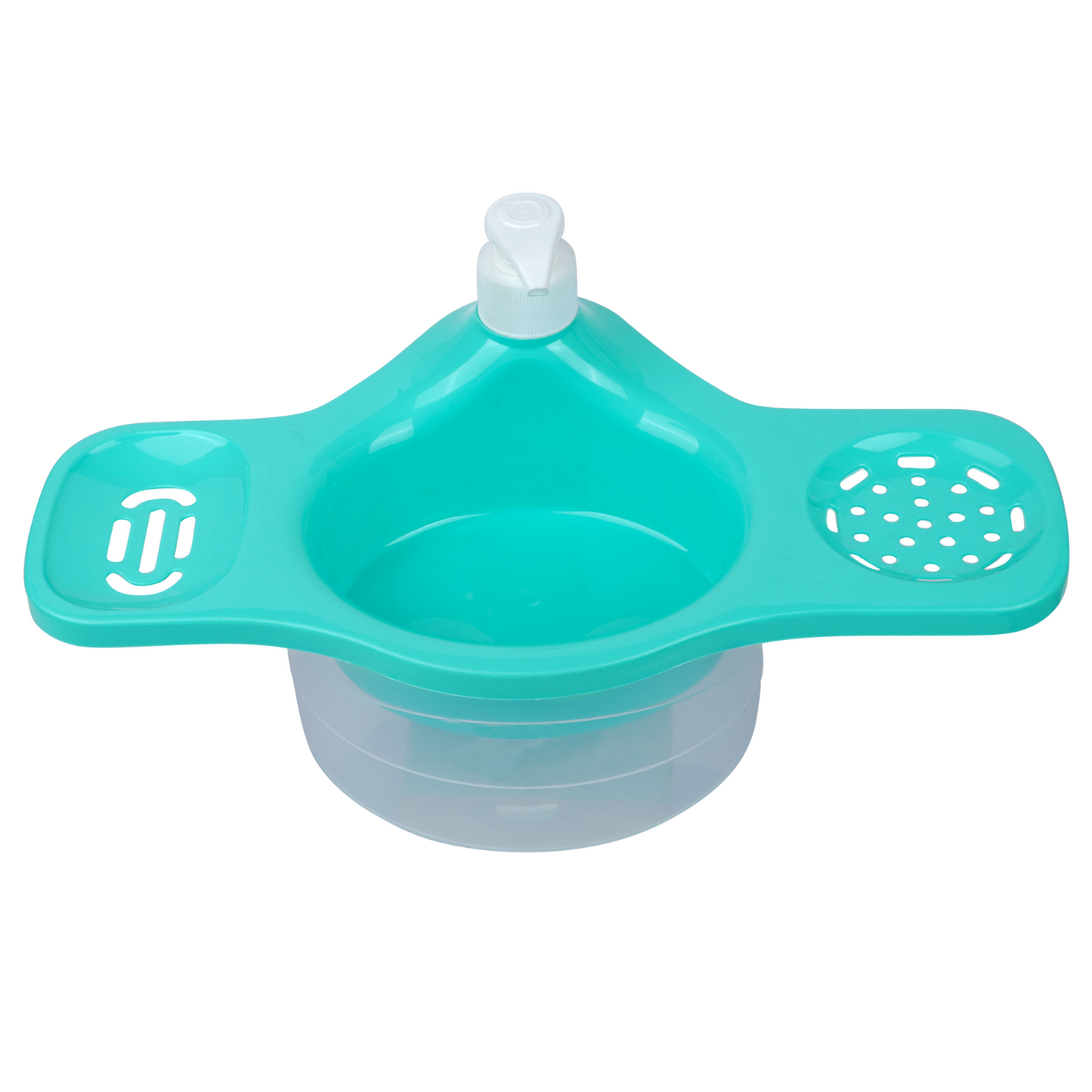 Multipurpose Kitchen Sink Organizer with Soap Dispenser – 3-in-1 Plastic Sink Caddy