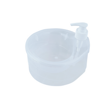 SHAGUN 2 Layer Liquid Soap Dispenser with Sponge Holder for Kitchen Sink One-Touch Dishwashing Tool for Effortless Cleaning