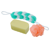 SHAGUN Multipurpose Bath Sponge and Loofah Set, Body Cleansing Kit, 3 Pieces