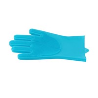 SHAGUN Silicone Dishwashing Gloves with Scrubber | Heat-Resistant Multipurpose Cleaning Gloves for Kitchen & Home