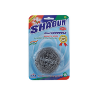 SHAGUN Kitchen Cleaning Set, Steel Scrubber with Wiper, Scrub Pad and Jute Scrubber, Multi-Purpose Cleaning Combo