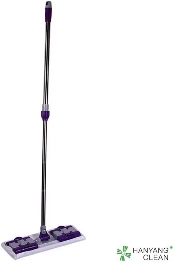 SHAGUN 360° Clip Champ Mop with Microfiber Cloth | Wet & Dry Use | Stainless Steel Handle | Rotating Head for Tiles, Marble & Wooden Floors