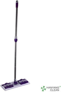 SHAGUN 360° Clip Champ Mop with Microfiber Cloth | Wet & Dry Use | Stainless Steel Handle | Rotating Head for Tiles, Marble & Wooden Floors