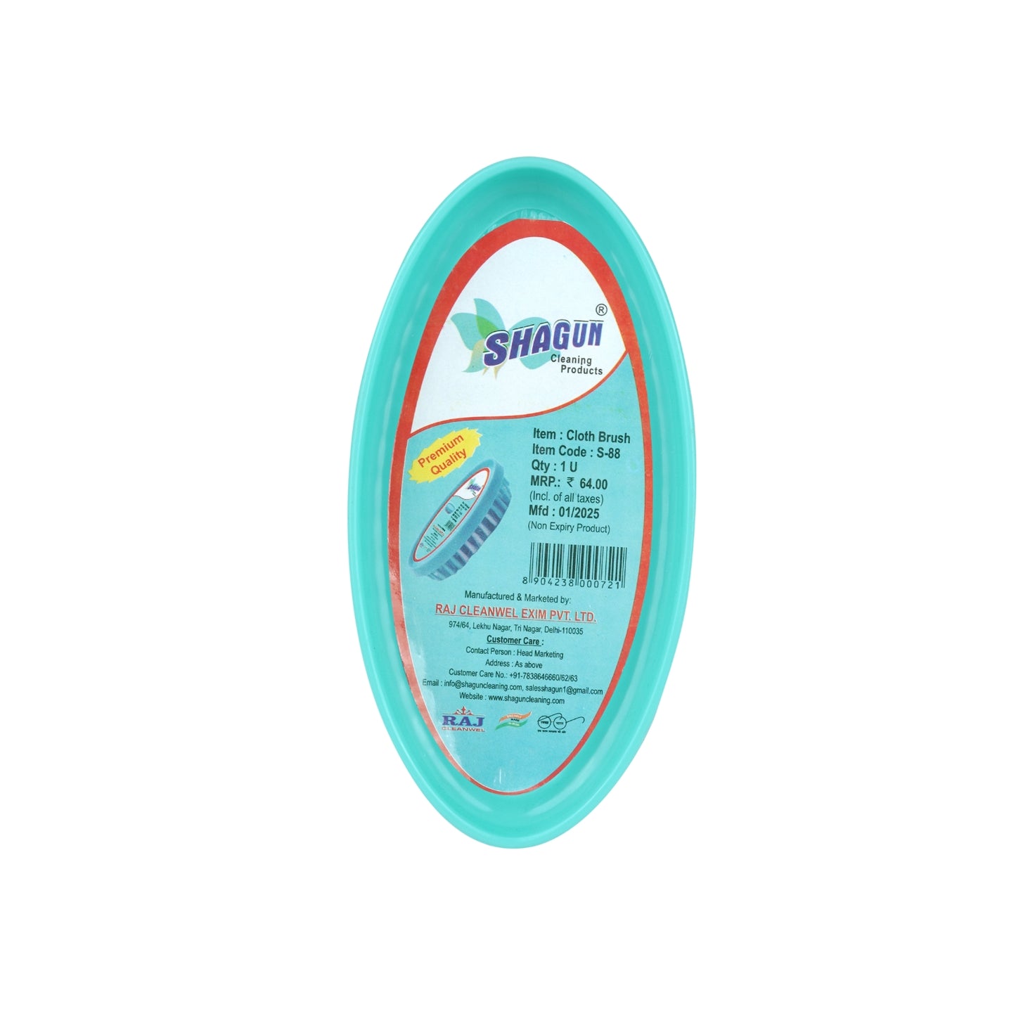 SHAGUN Cloth Brush for Washing | Heavy Duty Handheld Scrubber with Strong Bristles | Multipurpose Cleaning Brush