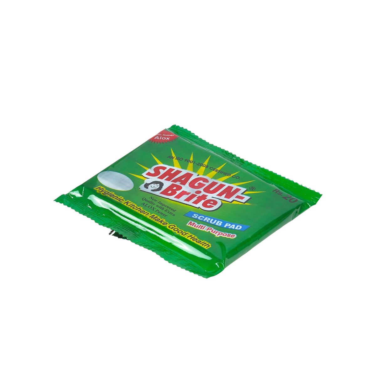 Shagun-Brite Heavy Duty Scrub Pad | Pack of 12 | 4x6 inch | Nylon Polyester Alox | Kitchen Cleaning Scrubber for Utensils