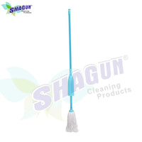 SHAGUN Microfiber Bottle Mop with Long Handle, Floor Cleaning Mop for Tiles, Wood and Marble, Turquoise