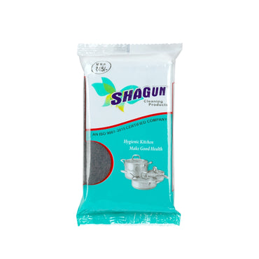 SHAGUN S-HD-86 Steel Scrubber Strip Pack | Heavy Duty Stainless Steel Scrub Pads | Tough Grease & Burnt Stain Remover | Hanging Retail Pack