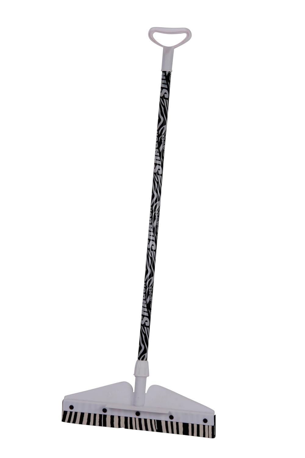 SHAGUN Heavy Duty Floor Wiper with Stylish Zebra Print Handle | Multi-Purpose Squeegee for Wet & Dry Cleaning | Bathroom, Tiles & Glass Wiper