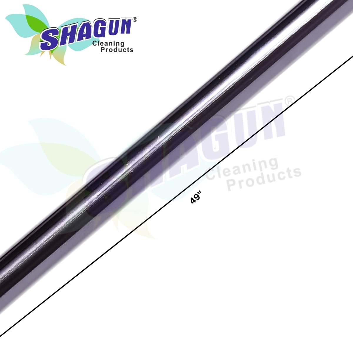 SHAGUN Premium Wiper with 49" High Qaulity PVC Coasted Handle, Eva Rubber, Floor Cleaner, Bathroom Cleaner for Heavy Duty
