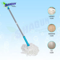 SHAGUN 360° Spin Mop with Telescopic Handle – High-Absorbency Cleaning Mop