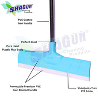 SHAGUN Heavy-Duty Floor Wiper with Premium PVC Coated | EVA Rubber Blade for Streak-Free Cleaning | Multipurpose Squeegee for Tiles, Marble & Wet Surfaces