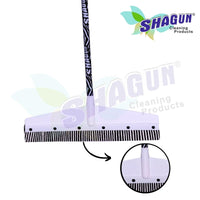 SHAGUN Zebra Print Pattern Long Handle Cleaning Wiper with Wide Head, Black and White, Premium PVC Coated Handle Wiper Or Bathroom, Tiles, Glass & Wet Surface Cleaning