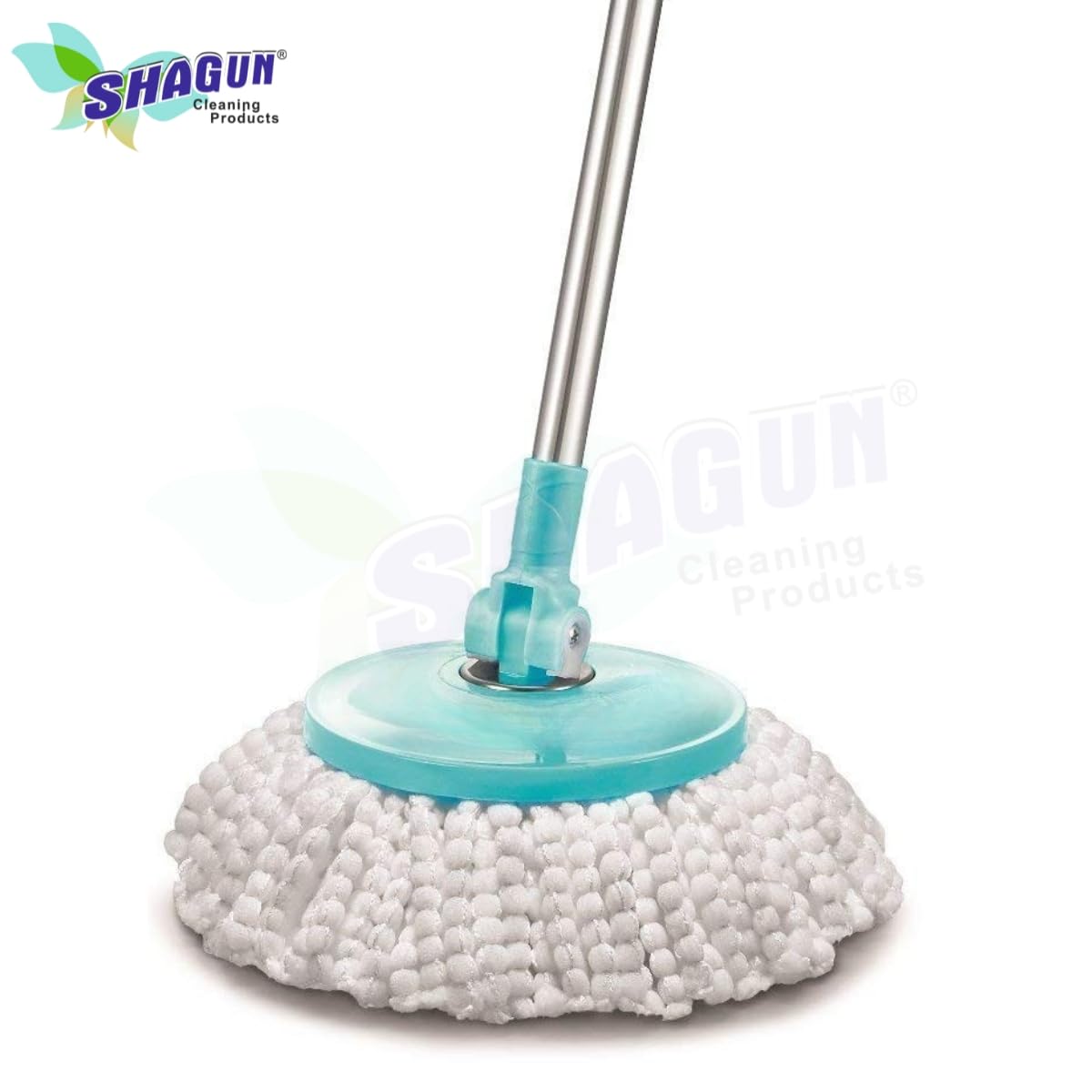 SHAGUN 360° Steel Spin Mop 7L Premium Plastic Mop Best Use for Home and Kitchen (Blue)