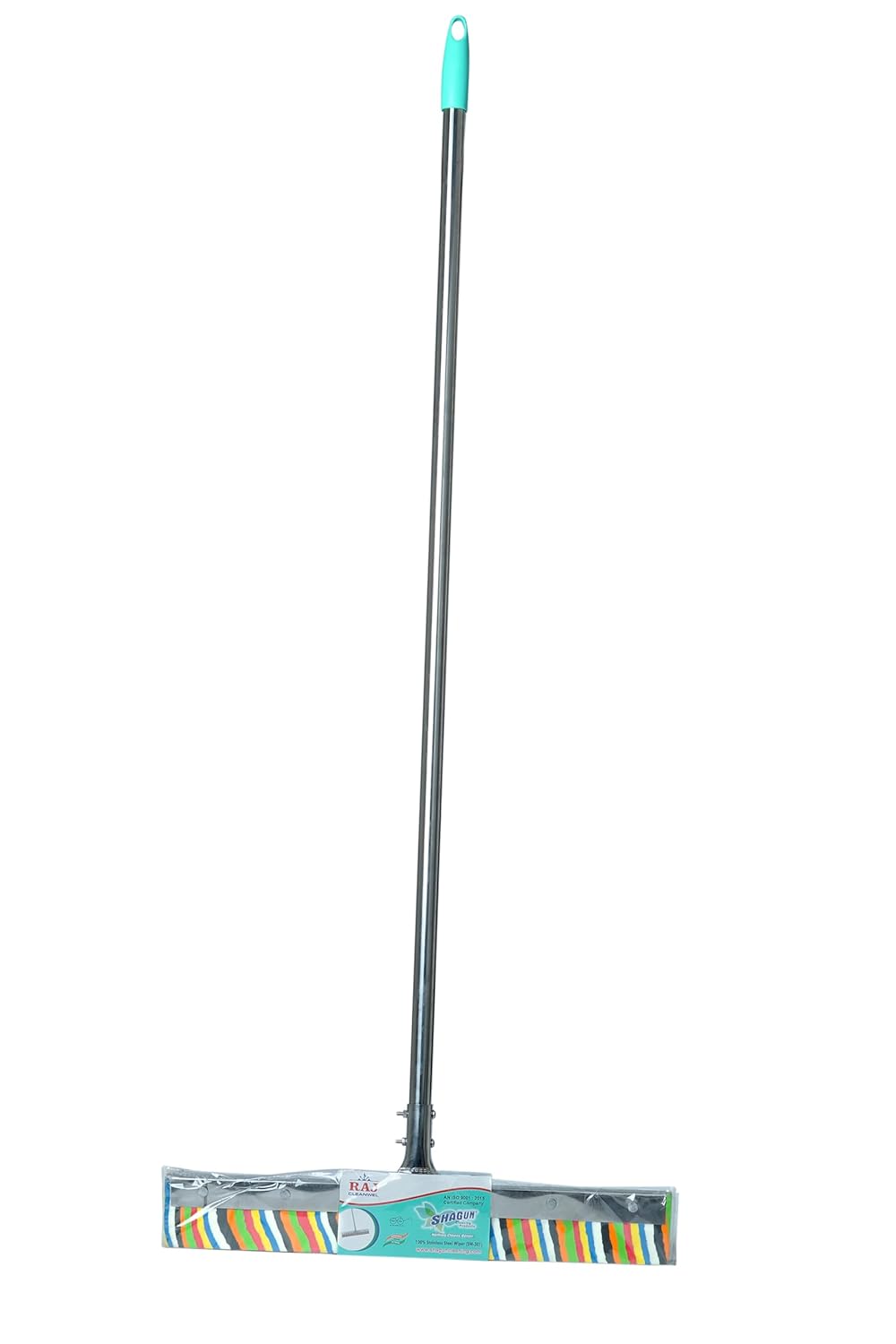 SHAGUN Stainless Steel 16 Inches Floor Wiper with Long Handle