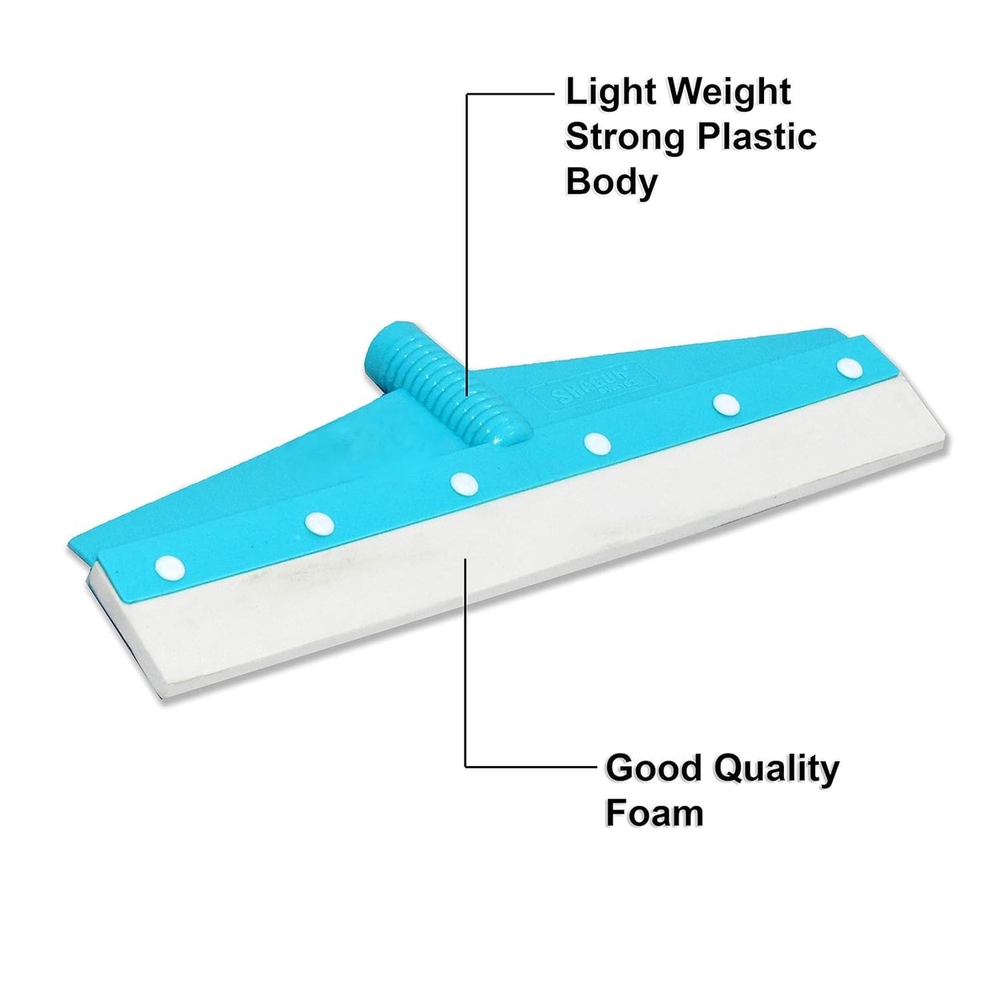 SHAGUN EVA Rubber Floor Wiper 40" | Heavy-Duty Water Squeegee for Wet Floors | Streak-Free Cleaning for Tiles, Glass & Bathrooms