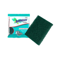 SHAGUN S-M Nylon Scrub Pad Strip Pack | 100% Nylon Kitchen Scrubber | Tough Grease & Stain Remover | Hanging Retail Pack