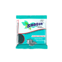 SHAGUN S-M Nylon Scrub Pad Strip Pack | 100% Nylon Kitchen Scrubber | Tough Grease & Stain Remover | Hanging Retail Pack
