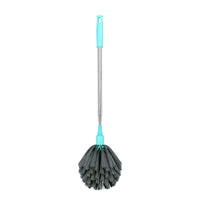 SHAGUN Lotus Jala – Extendable Telescopic Ceiling & Fan Duster with Soft Bristles and Steel Rod, Sea Green Handle
