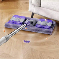 SHAGUN 360° Clip Champ Mop with Microfiber Cloth | Wet & Dry Use | Stainless Steel Handle | Rotating Head for Tiles, Marble & Wooden Floors