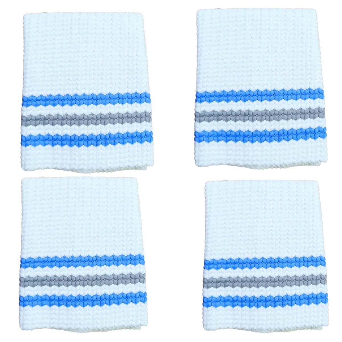 SHAGUN Microfiber Mop Cloth with Stripes, Super Absorbent, Quick Drying, Machine Washable (4)