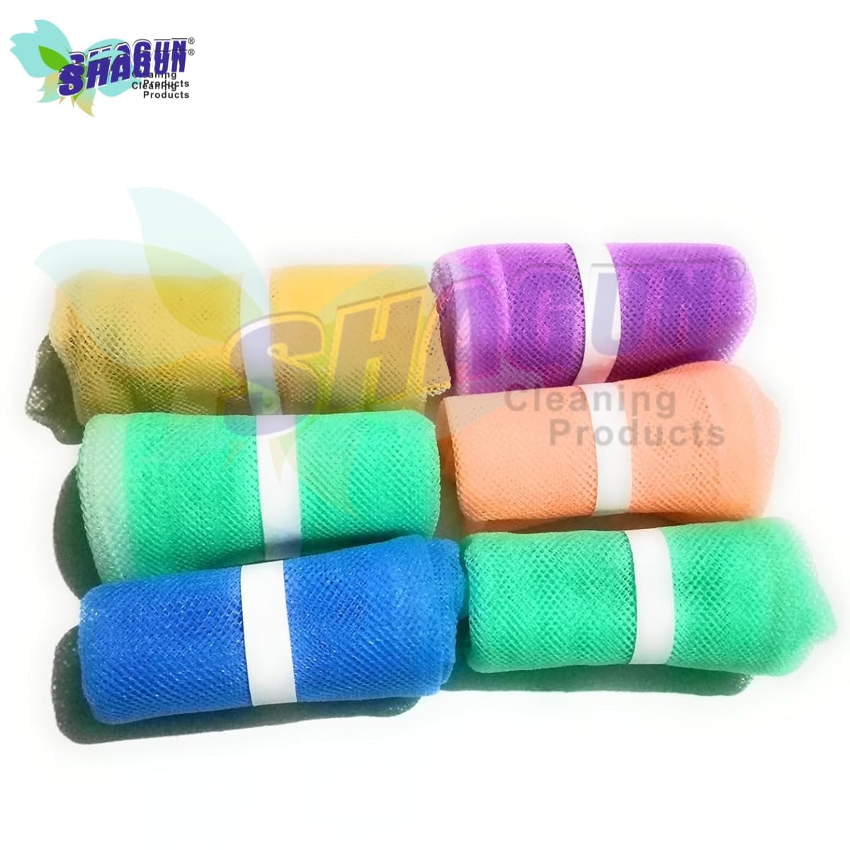 SHAGUN Multipurpose Fridge Nylon Scrubber with Storage Bag – Durable & Effective Cleaning Pads